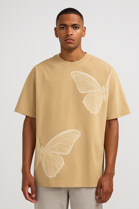 Metamorph Oversized Tee – Sand Edition